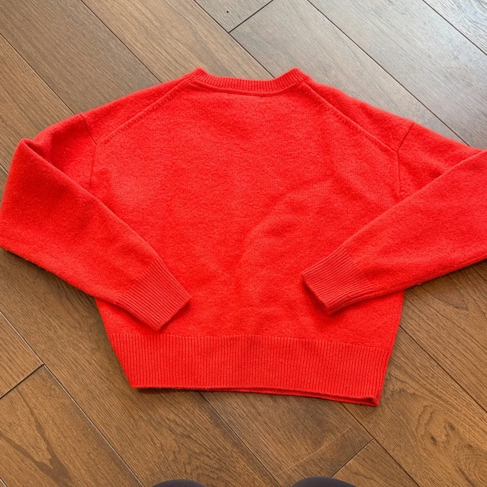 Athleta Alpine Crewneck Women's Red Merino Wool / Cashmere Sweater XXS - C13-004